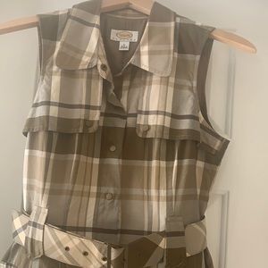 Plaid Talbots dress. Perfect for the office!